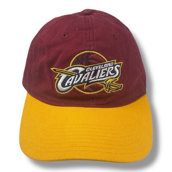 Cleveland Cavaliers Hat NBA Adjustable Snapback Cap Red Yellow - Picture 1 of 5